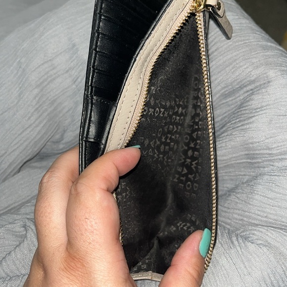 Kate Spade New York Grand Street Colorblock Stacy Wallet Warm Beige/Black - Picture 5 of 14